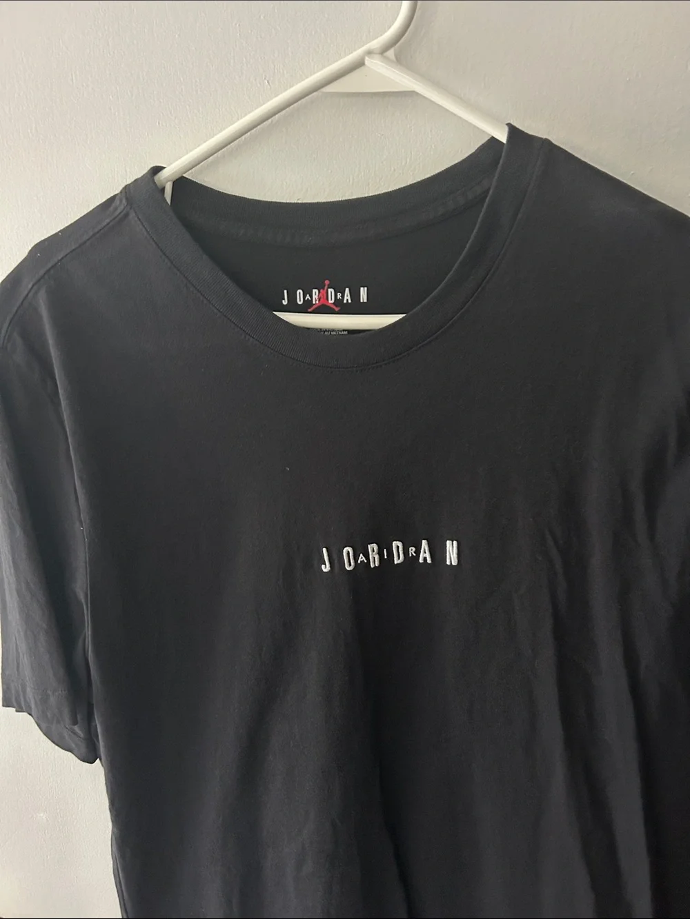 Jordan Black Short Sleeve Logo Tee Large